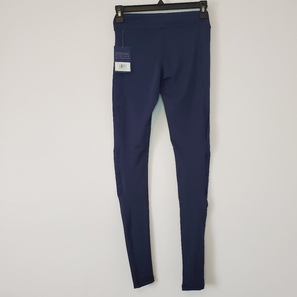 Nuyu Navy Biker Leggings XS Mesh New With Tags - Picture 10 of 11